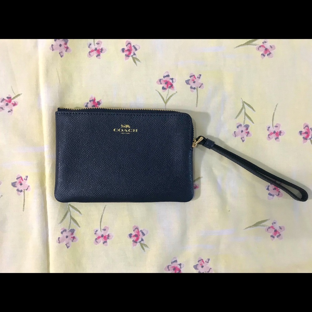 Navy Blue Coach Wallet